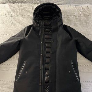 Mackage Black Hooded Down Parka with Removable Down Liner
